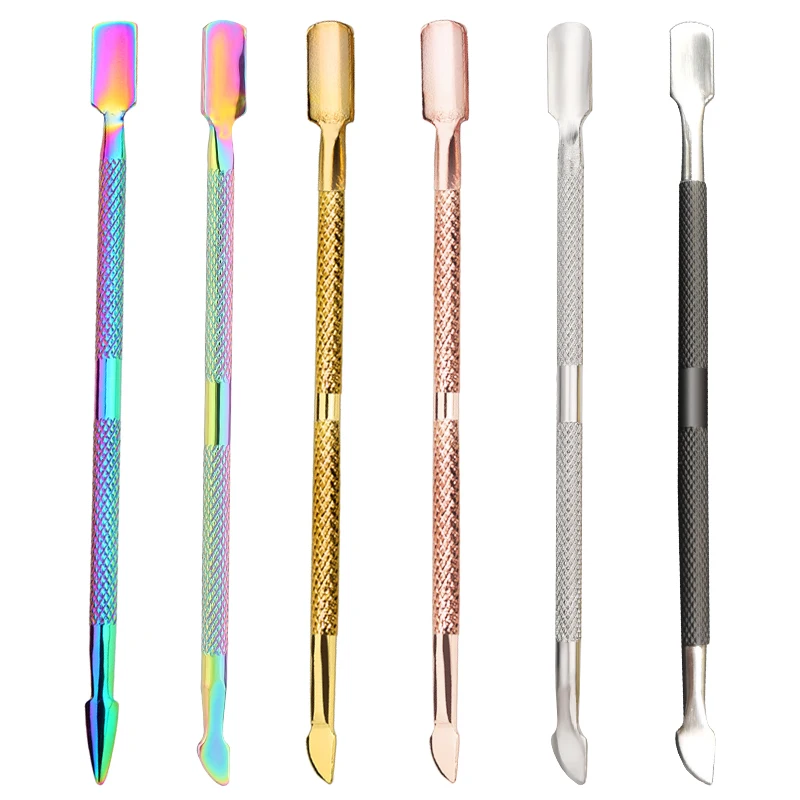 

MIUSIE 1Pcs Stainless Steel Dual Head Glue Stick Leather Craft Tools Leather Edge Oil Pen Leather Handicraft Tool Applicator