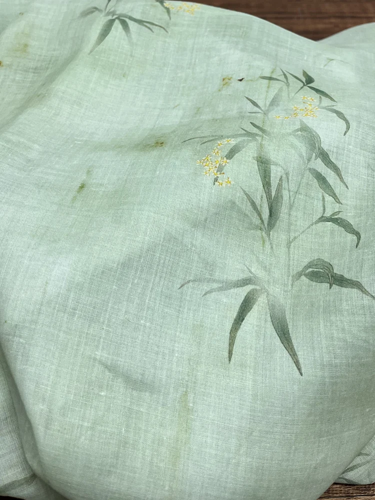 Рубашка с китайским Ретро принтом рами на весну и лето художественная Женская