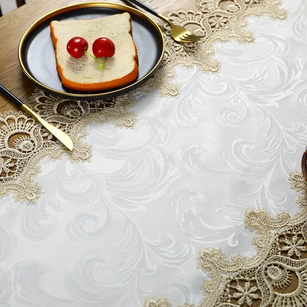 Классический китайский флаг на стол из полиэстера с вышивкой, прекрасное украшение для столовой или бара, с кисточкой и длинным скатертью.