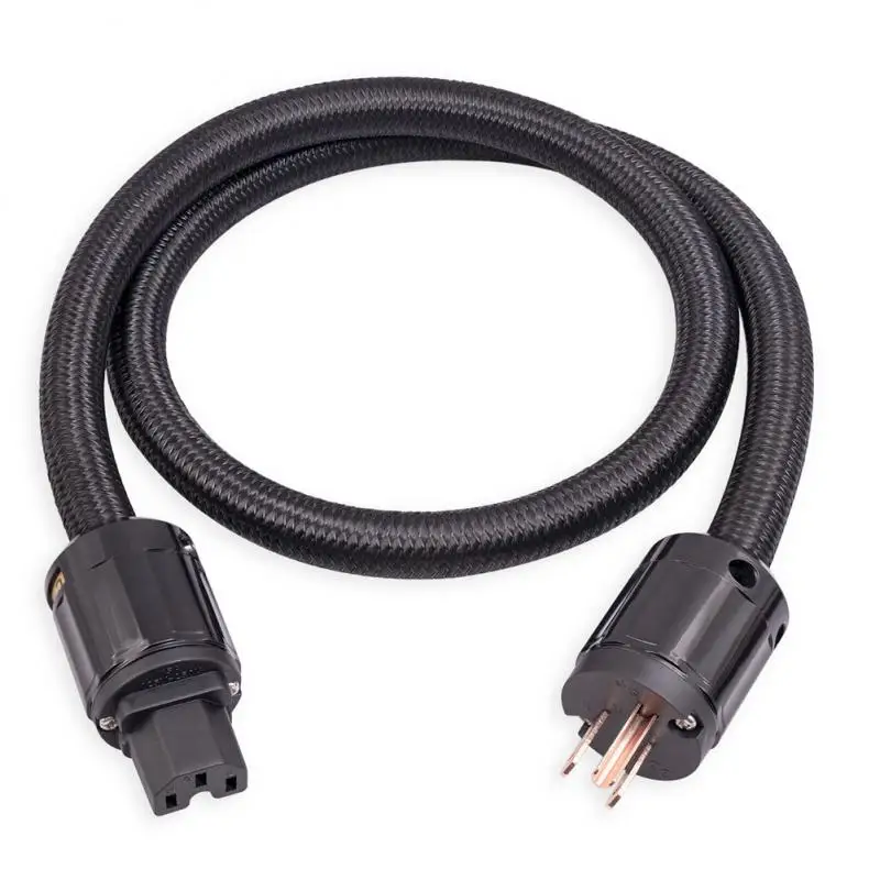 

Аудиокабель питания 12AWG для всех медных усилителей звука, Hi-Fi, высокоточный усилитель цифрового плеера