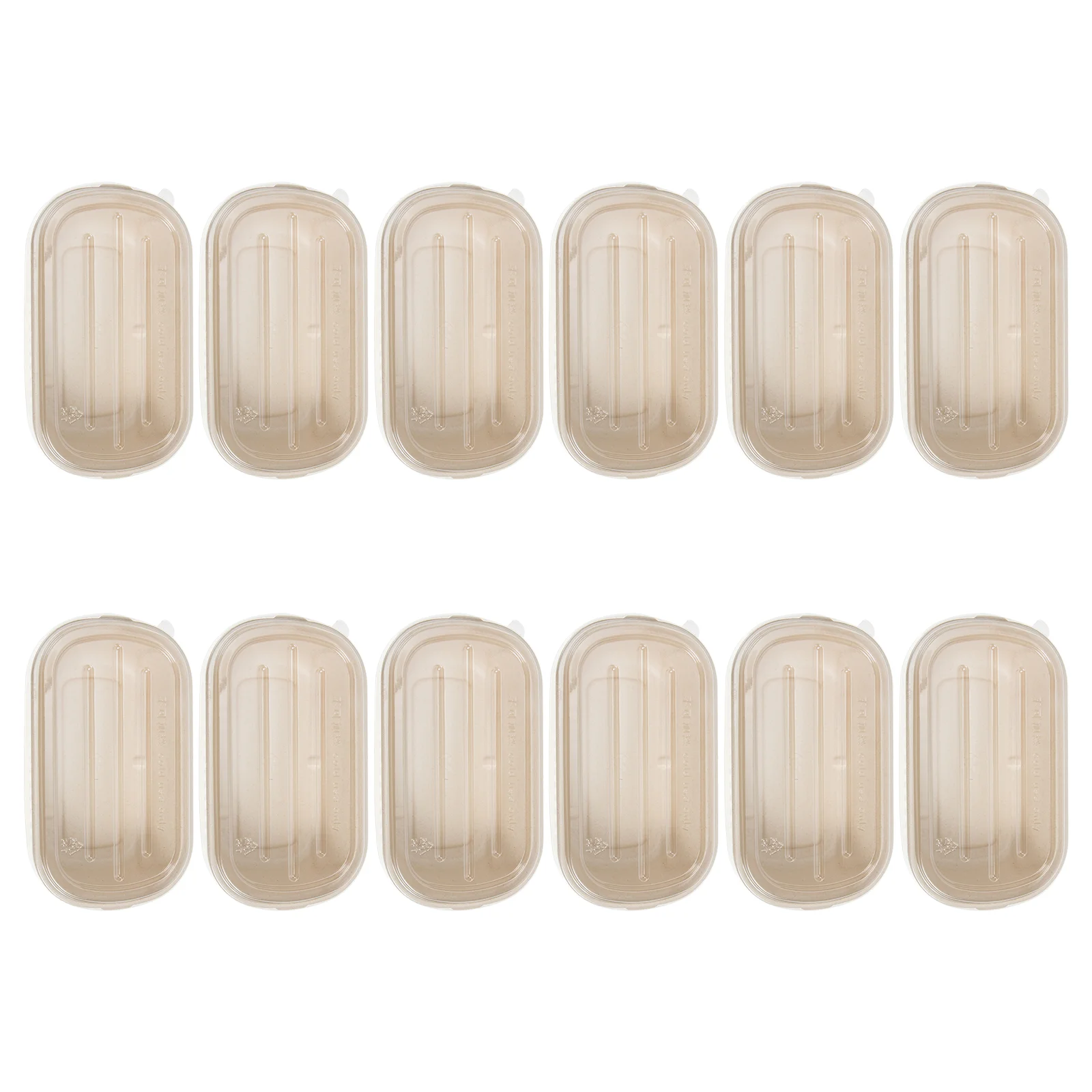 

50Pcs Restaurant Disposable Food Box Waterproof Lunch Holder Lidded Salad Box