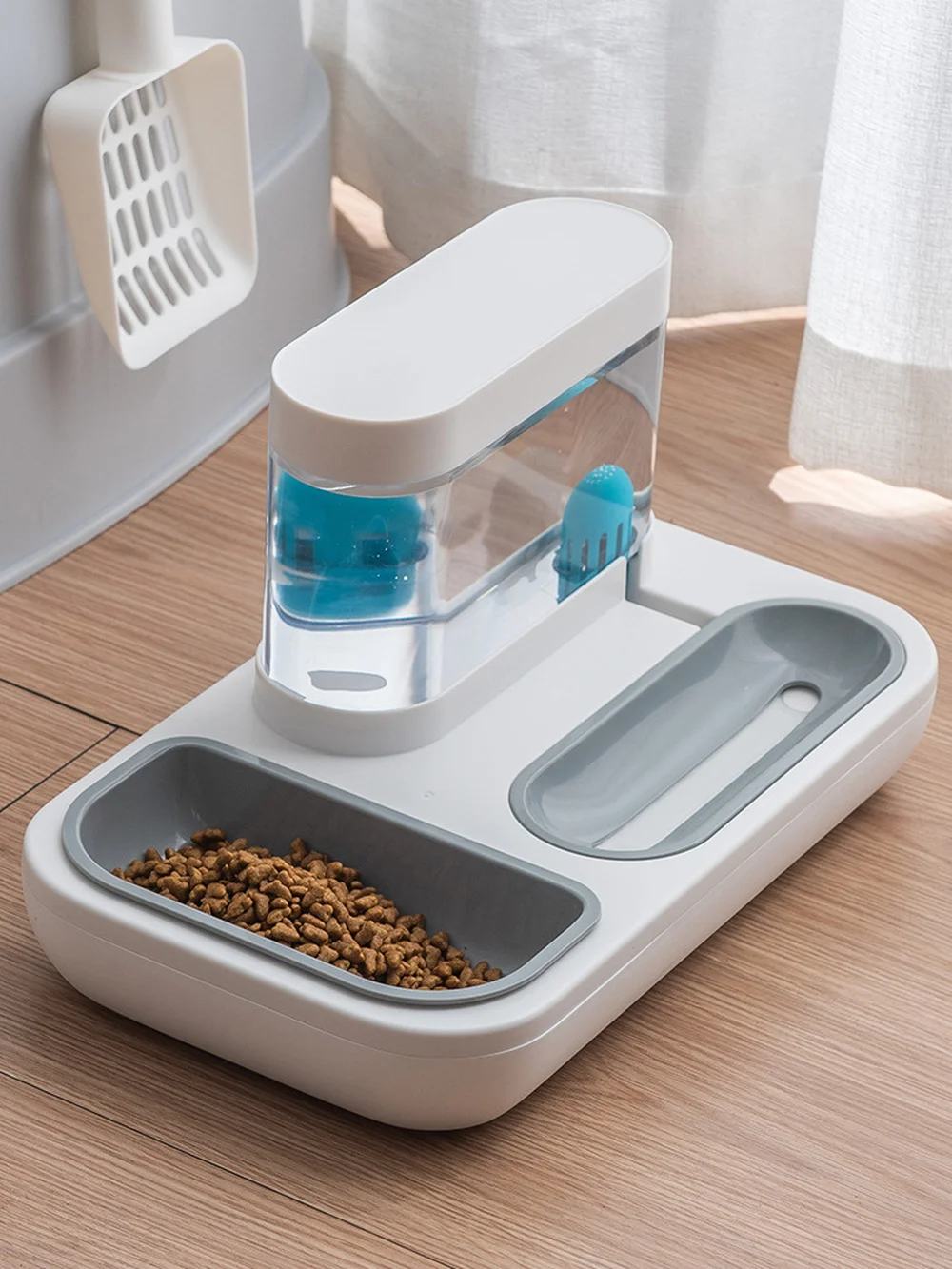 

7Style Pet Cat Bowl Dog for Cats Feeder Bowls Kitten Automatic Drinking Fountain 1.5L 2L Capacity Puppy Feeding Waterer Product