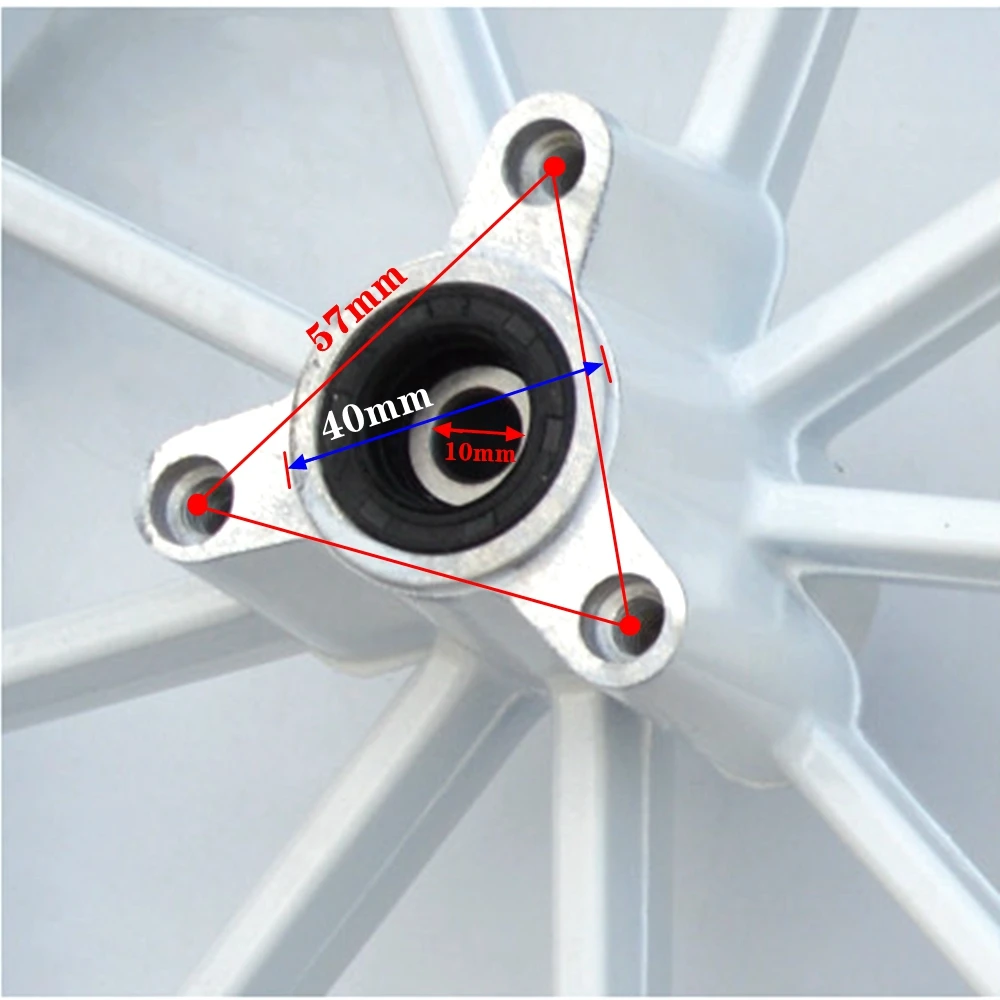 Для скутеров Yamaha 100cc RSZ GY6 JOG FORCE Fuxi Jog90 Jog50 модификация 10-дюймового алюминиевого