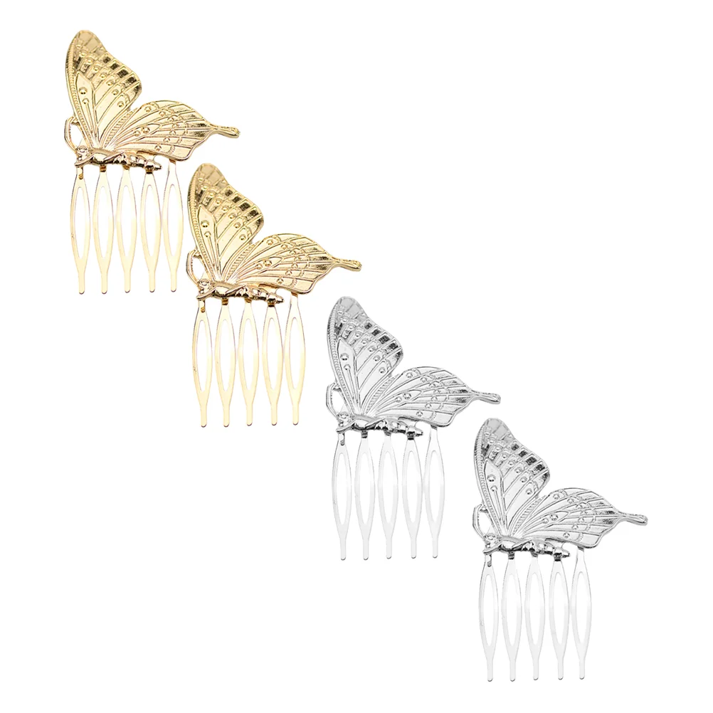 

Hair Comb Clips Metal Combs Women Butterflies Side Clip Decorative Accessories Shaped Hairpin Hairdressing Girl Exquisite Bridal
