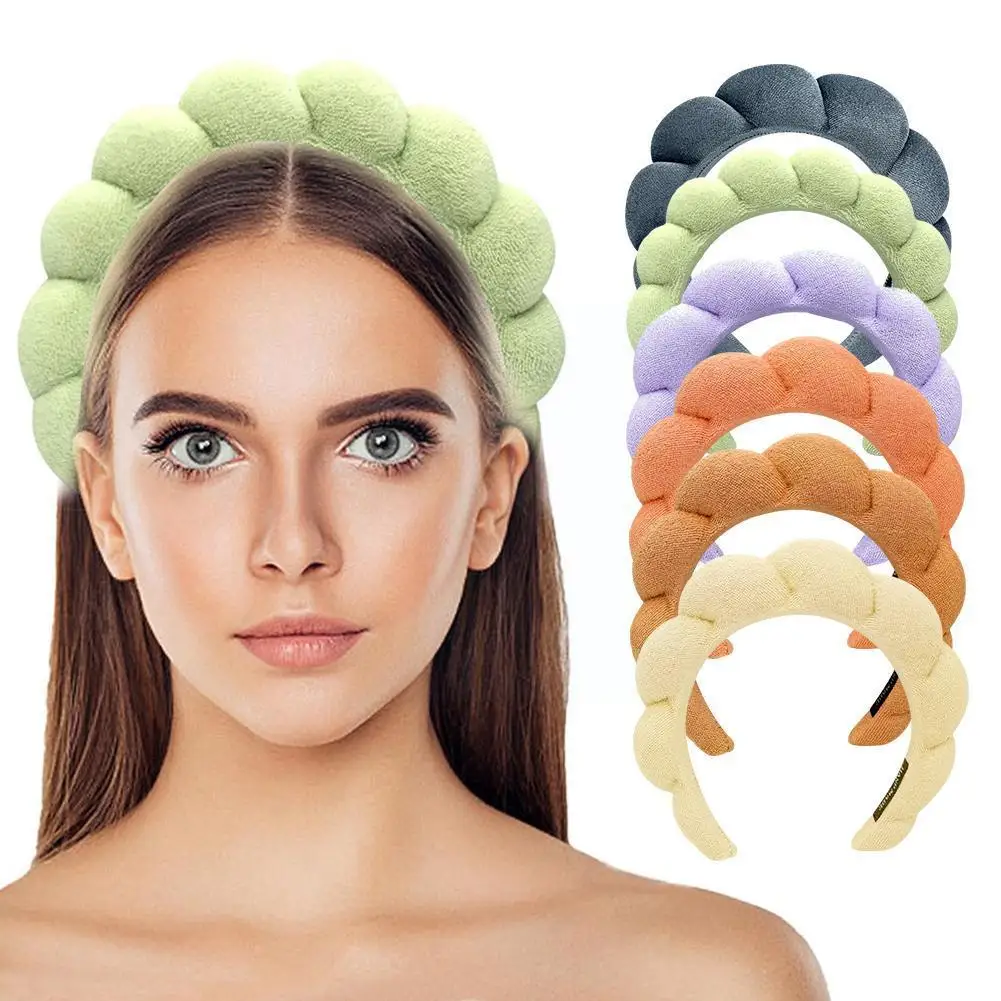 

Color Velvet Headband Hair Bands Winter New Sponge Hair Hoop Bezel Headbands For Women Fashion Hair Accessories T9E1