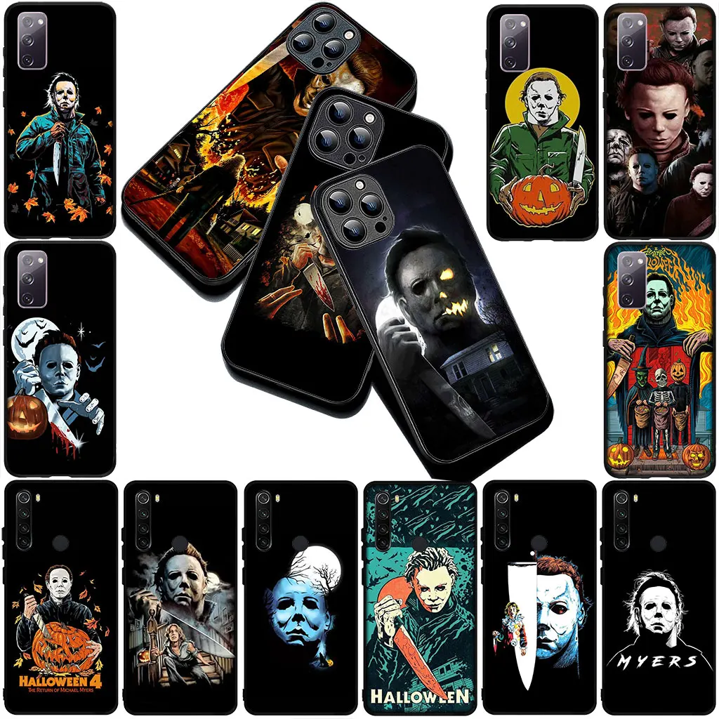 Фото Чехол Halloweens Curse Of Michael Myers Мягкий чехол для телефона Motorola Moto E14 E15 G04 G05 G14 G34 G35 G84 G24 A54 G15 Power E22 №4