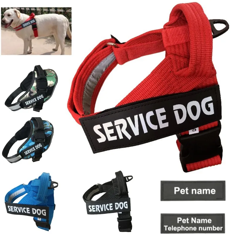 

Personalized Dog Harness NO PULL Reflective Breathable Pet Harness For Small Large Dog Harness Vest With Name Custom Patch