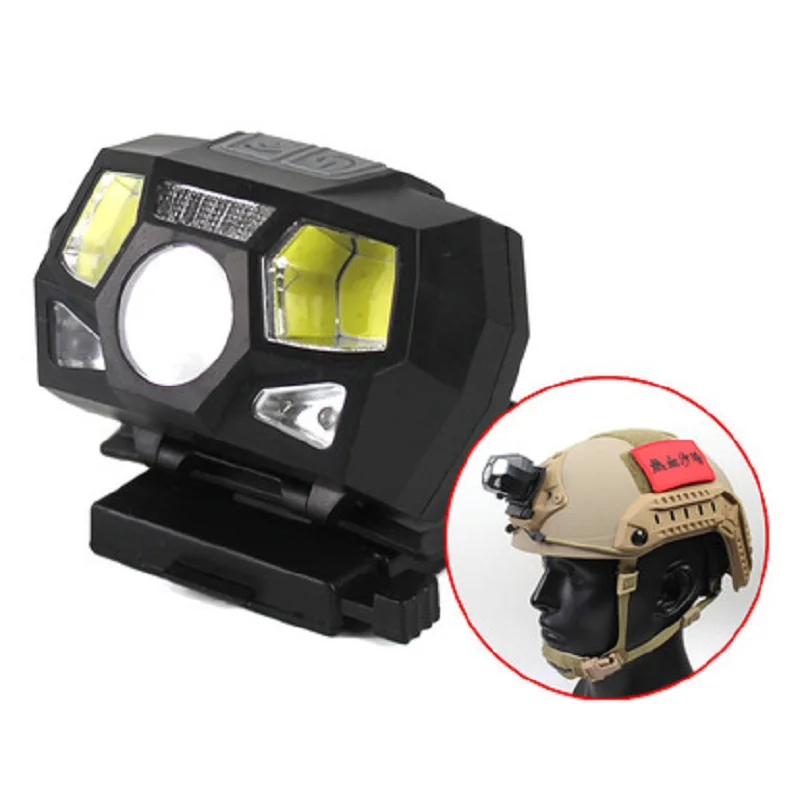 Фсветильник на шлем тактический Водонепроницаемый с зарядкой от USB