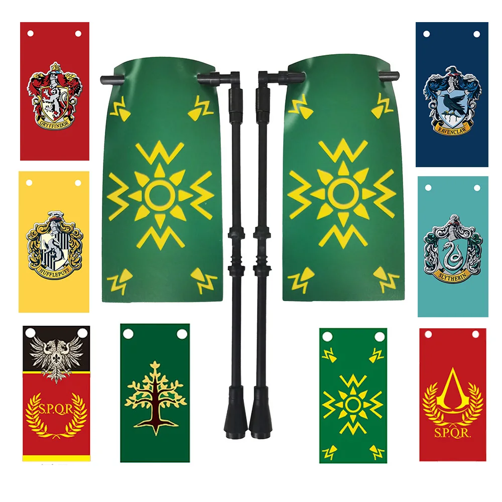 

Large Flag for Gondor Mordor Rohan Isengard Elves Rome Legion Crusaders Knight Flag Classic Building Block Toy Bricklink