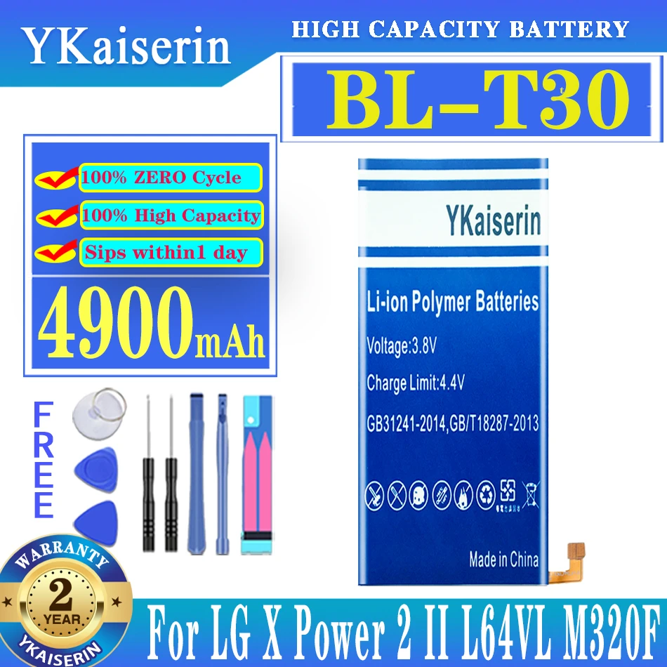 

BL-T30 BL T30 Battery For LG X Power 2 II Power2 L64VL M320F M320N M322 L63BL K10 Power K10Power M320 M320DSN M320TV MLV7N