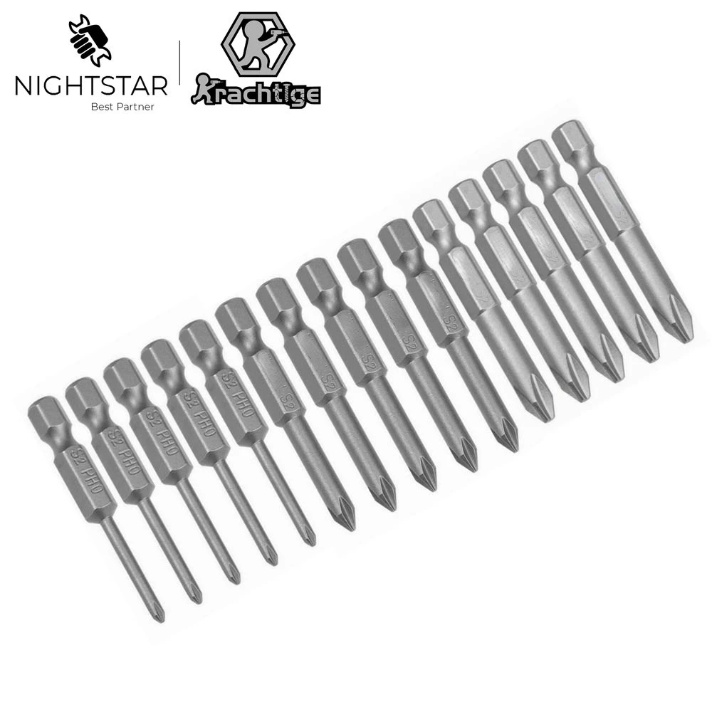 

5 шт. PH0 PH1 PH2 50 мм сильная Магнитная головка крест высокая твердость ручные сверла винт электрическая отвертка набор удар