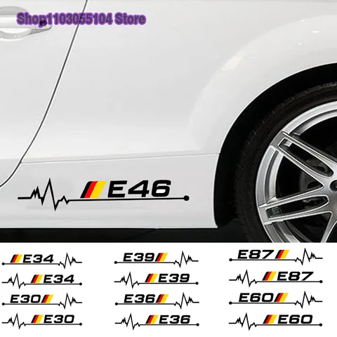Наклейка на кузов автомобиля для bmw E30 E34 E36 E39 E46 E60 E87 E90, 2 шт., автомобильные аксессуары