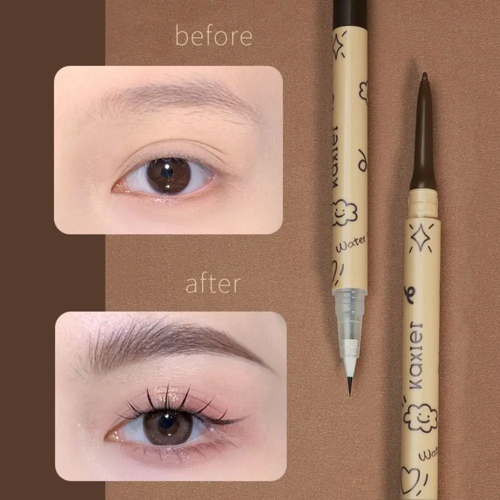 

New Sweat-Proof Easy To Color Naturally Liquid Eyebrow Tattoo Pencil Ultra Thin Double Head Water Brow Gel Pen