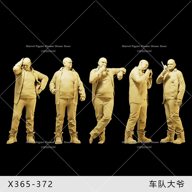 1/64 1/43 масштаб 1/35 миниатюрная кукла-сцена белая модель неиспанная автомобиля