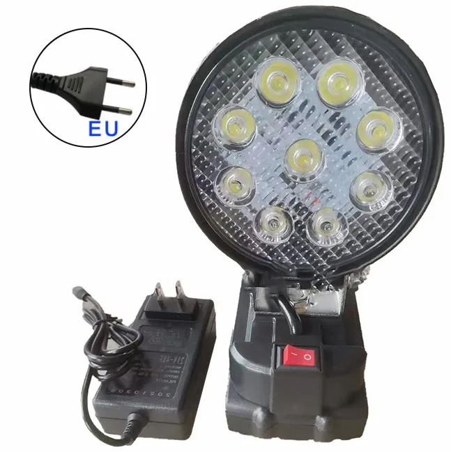 

Camping Home LED Work Light Flashlight 18V 4 Inch Australia Charger EU UK