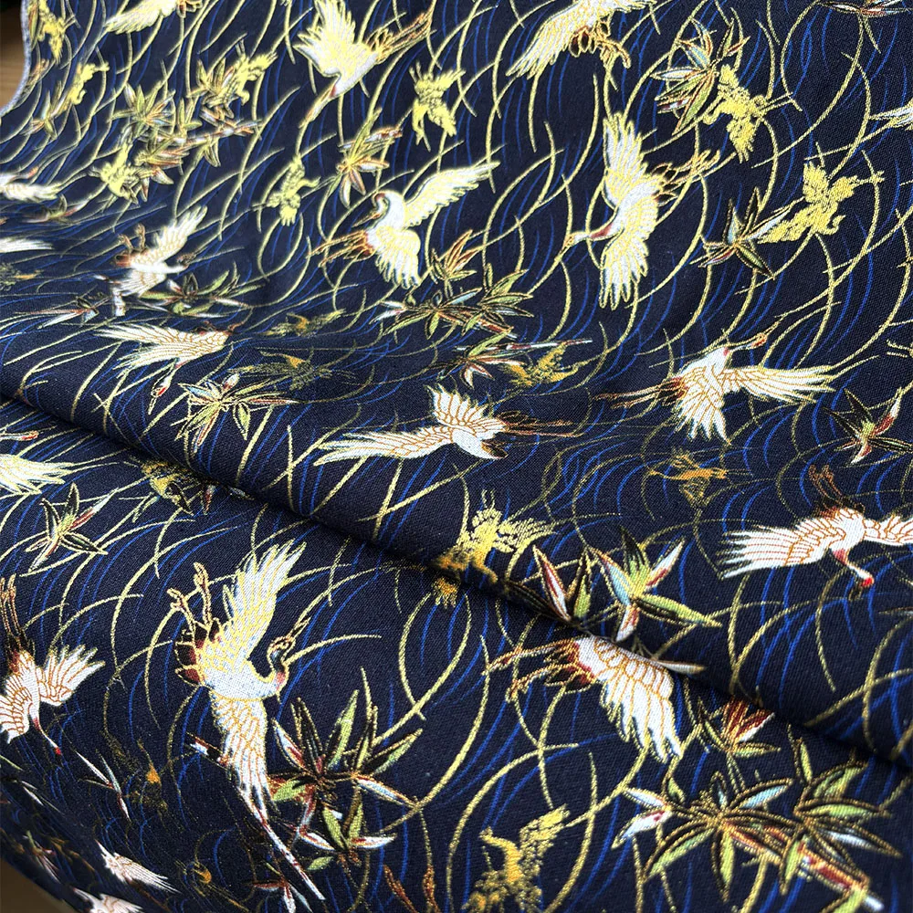 Кимоно в японском стиле из чистого хлопка позолота печать Cheongsam одежда для женщин