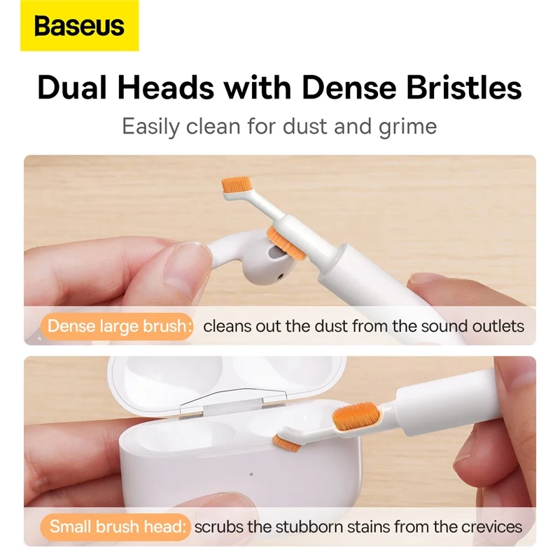 Baseus Bluetooth наушники чистящая ручка Щетка Очиститель Набор для Airpods Xiaomi Huawei Samsung