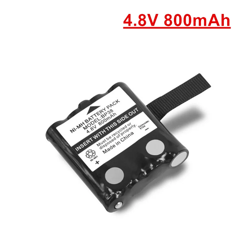 Фото 4,8 В 800 мАч NI-MH аккумуляторная батарея для Uniden BP-38 BP-40 BT-1013 BT-537 GMR FRS 2-ходовой радиоаккумулятор №1