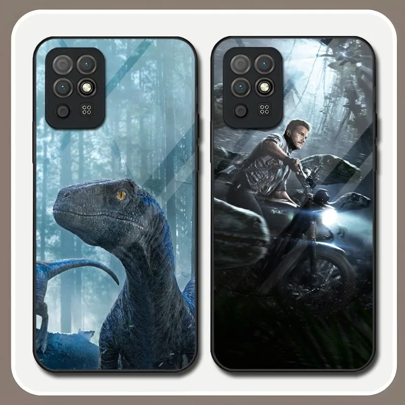 

Jurassic Park Dinosaur World Phone Case Tempered Glass For Huawei P40ProPlus P30 P40 P50 P20 P9 PSmartp Z Pro Plus 2019 2021