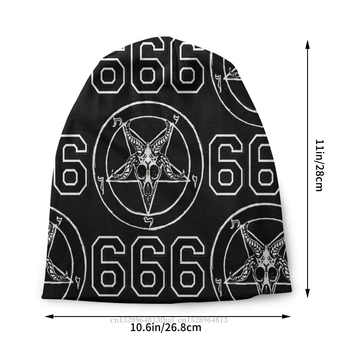 Шапочки шапки s Baphomet 666 тонкая шапка осень-весна шляпа Мужские Женские Лыжные