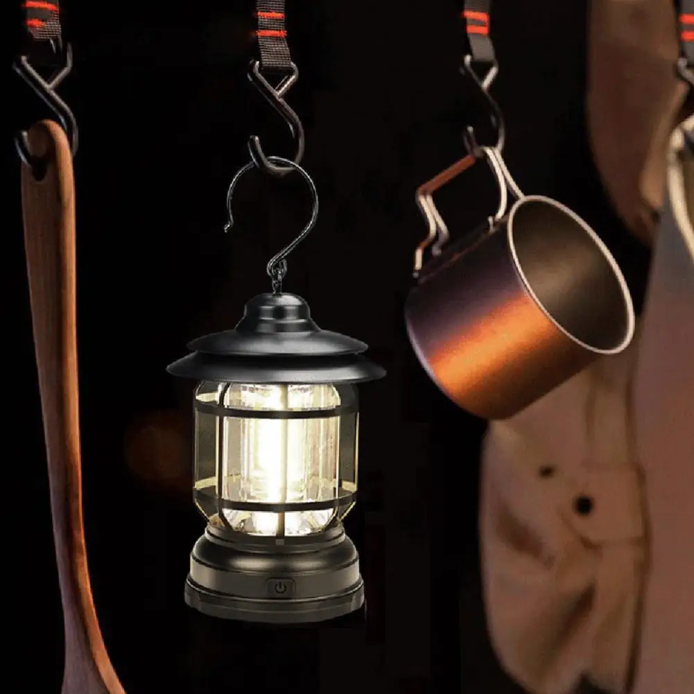 

LED Reliable Retro Camping Outdoor COB Lamp Safe Emergency Light Simple Operation for Fishing