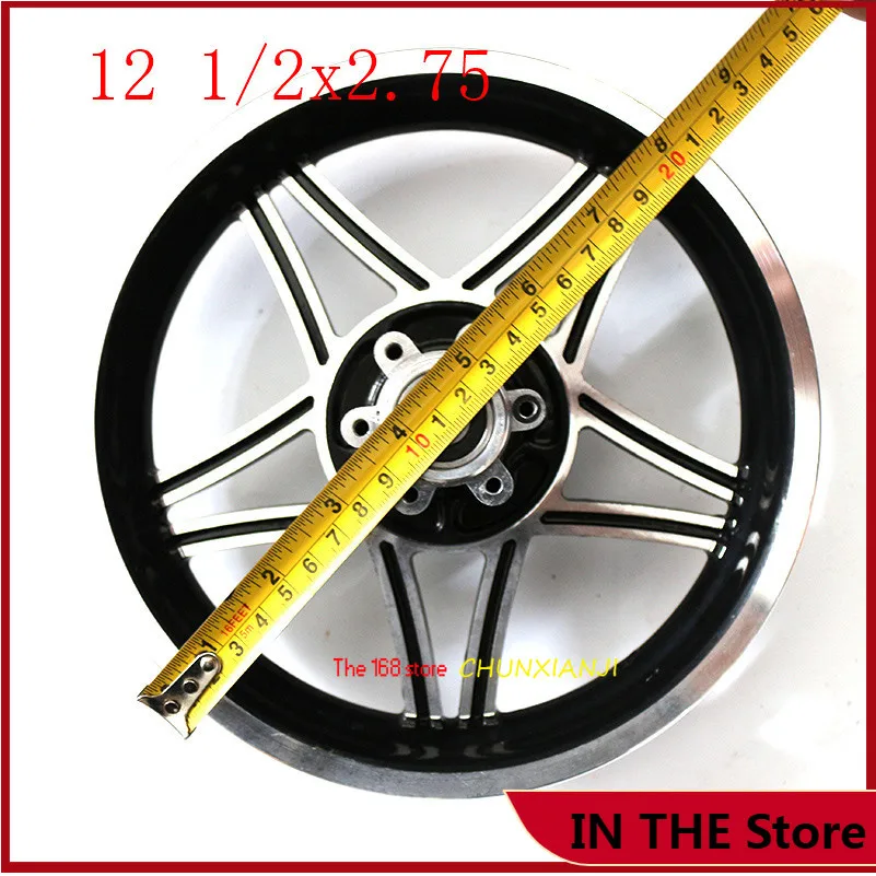 Super 12 1/2x2.75 Aluminum Rim Wheel Hub MX350 MX400 Dirt Bike Scooter cubo de la rueda para patinete recambio Scooter aluminum