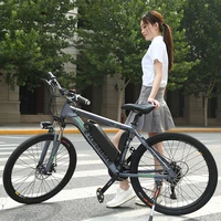 cycling city 27 speed aluminum alloy electric bicycle 36v350w lithium battery bicycle double disc brake shock absorption bicycle