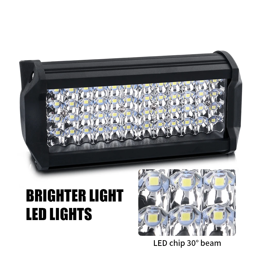 120W 144W Светодиодная панель 12V 24V Комбинированный рабочий свет Spot Flood Beam для