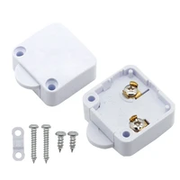 2pcs automatic reset switch 202a wardrobe light switch door control switch for home furniture cabinet cupboard light switch