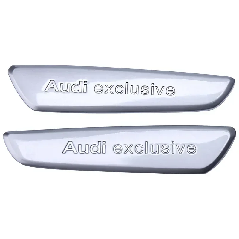 

Для Audi наклейка серебряная внутренняя 2 шт. Audi эксклюзивная дверная панель из металлического цинкового сплава эмблема для Audi A6 C8 A7 RS3 8V TT 8J A8