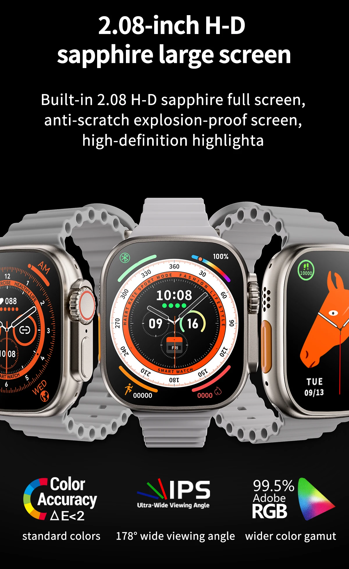 2023 Z8 Ultra MAX Smart Watch Series 8 Titanium Alloy 1:1 49mm Case Bluetooth Call NFC ECG IP68 Waterproof Smartwatch Men images - 6