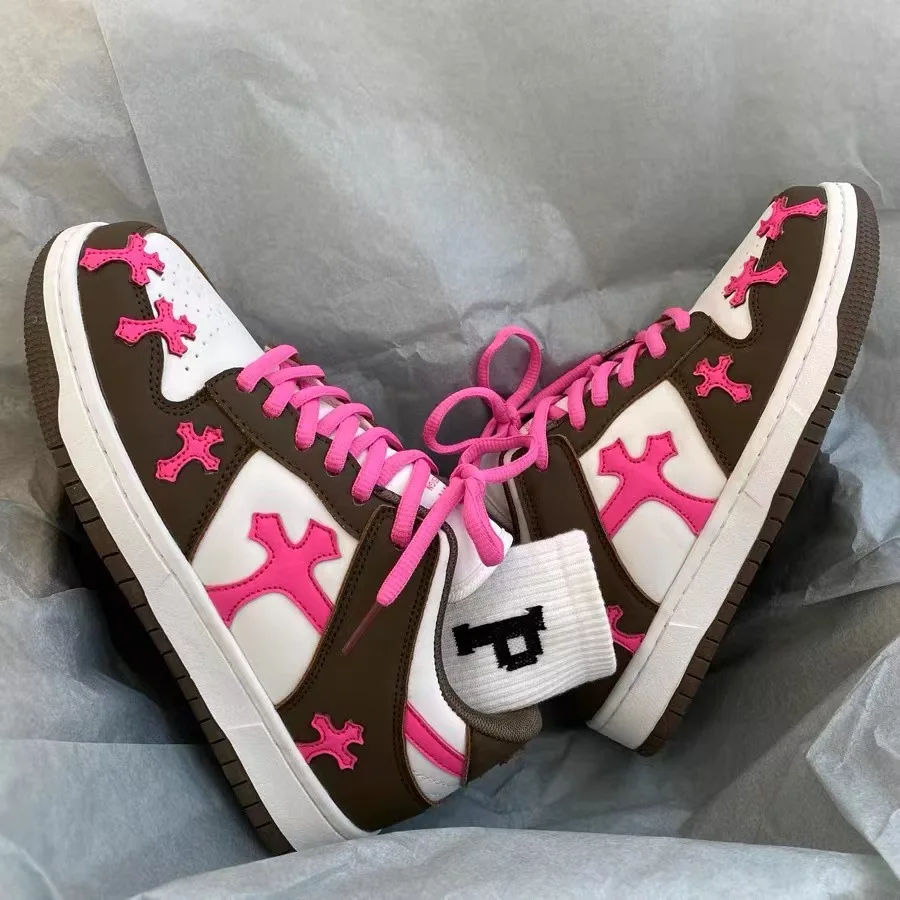 Кроссовки Y2K для мужчин и женщин Вулканизированная подошва брендовая Роскошная