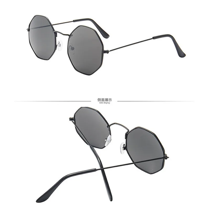 Солнцезащитные очки водителя в многоугольной оправе металлические квадратные