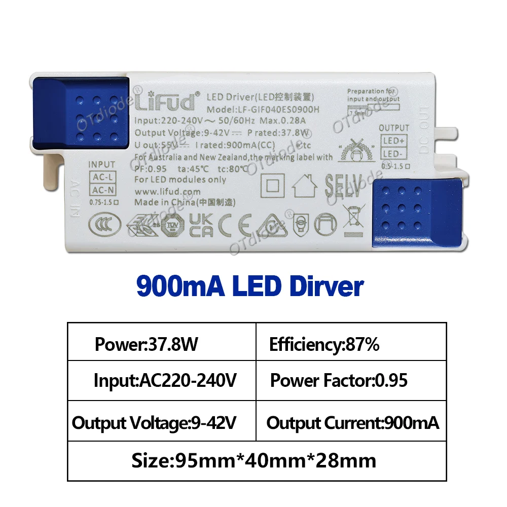 

Lifud DC9-42V 30W-40W LF-GIF040ES Трансформатор освещения