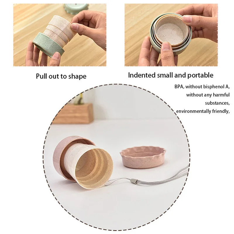 Дорожная Складная чашка портативная складная для воды кружка кофейные чашки