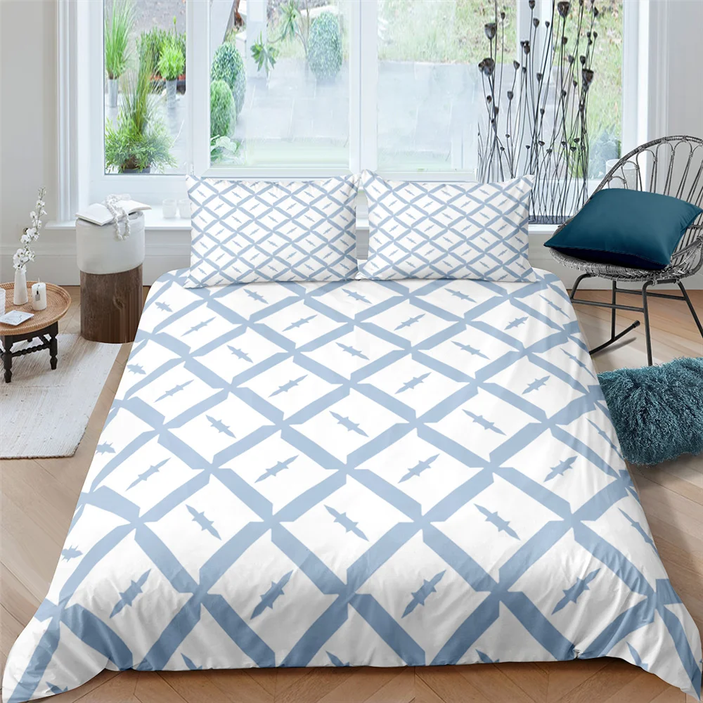 

Geometry Nordic Bedding Set 3D Printed Duvet 2/3pcs Home Textiles Luxury High Quality Bedspread Queen King Size Cover Bedclothes