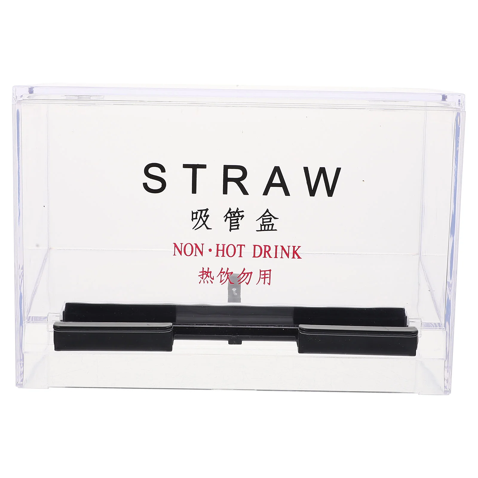 

Straw Dispenser Holder Drinking Box Container Storagerestaurant Pressingcase Acrylic Dispensers Coffee Pen Kitchen Straws