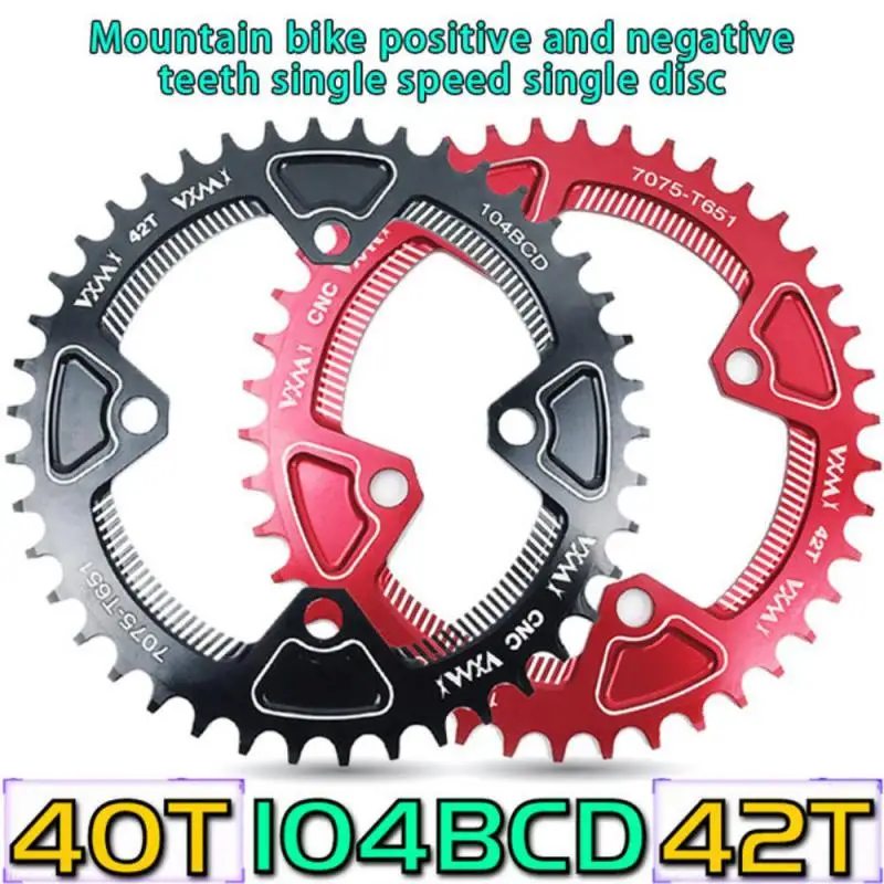 

Велосипедная звезда VXM 104BCD из алюминиевого сплава, овальная, круглая, 40T, 42T, узкая, широкая цепь, Звездочка для горного велосипеда, велосипедные аксессуары, Лидер продаж