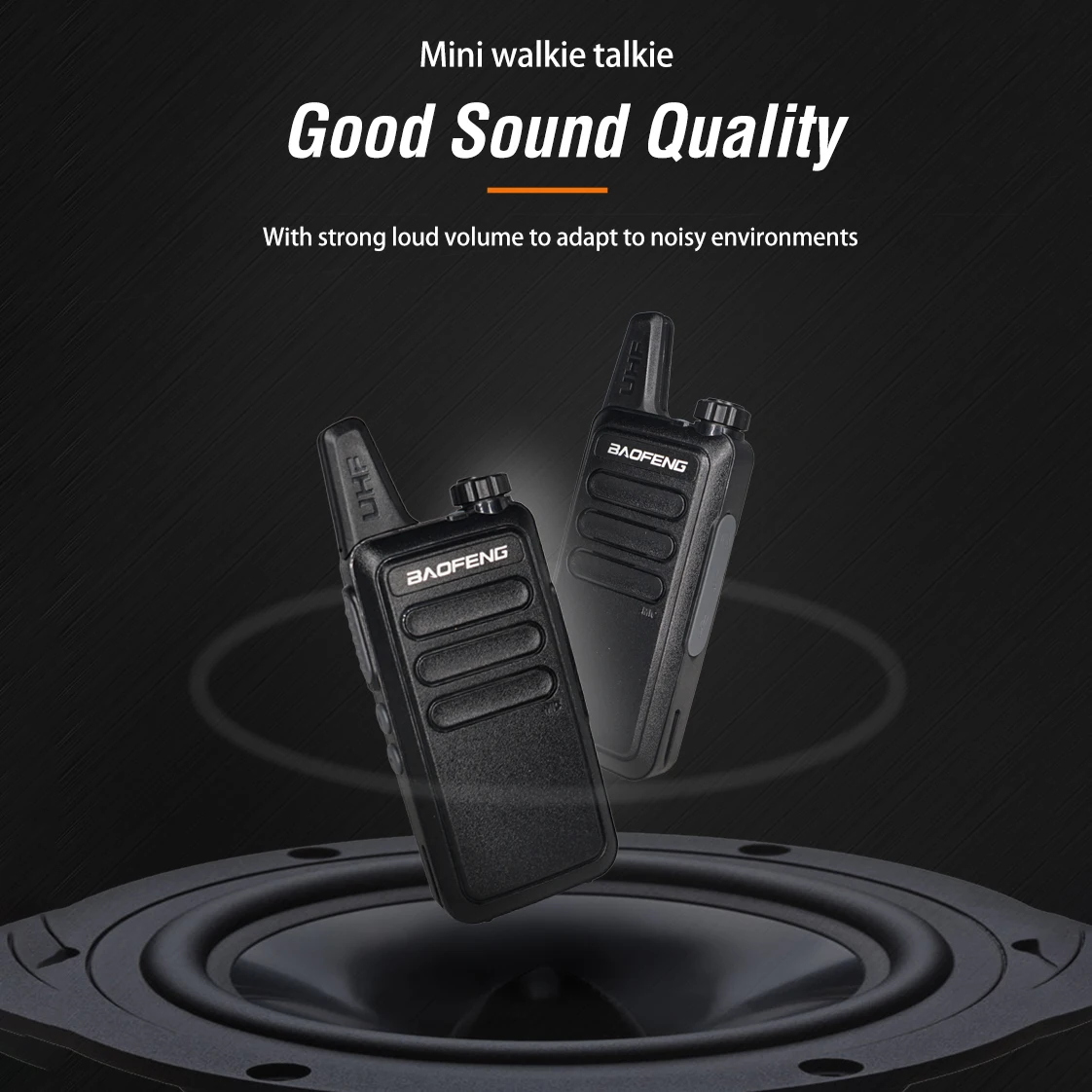 2pcs/lot Baofeng BF-R5 Mini Walkie-talkie BF R5 USB Charging Handheld FM Transceiver CB Radio UHF bf-888s bf888s Two Way Radio