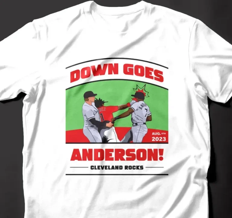 Jose Ramirez Vs Tim Anderson Down Goes Tee Unisex S-5Xl