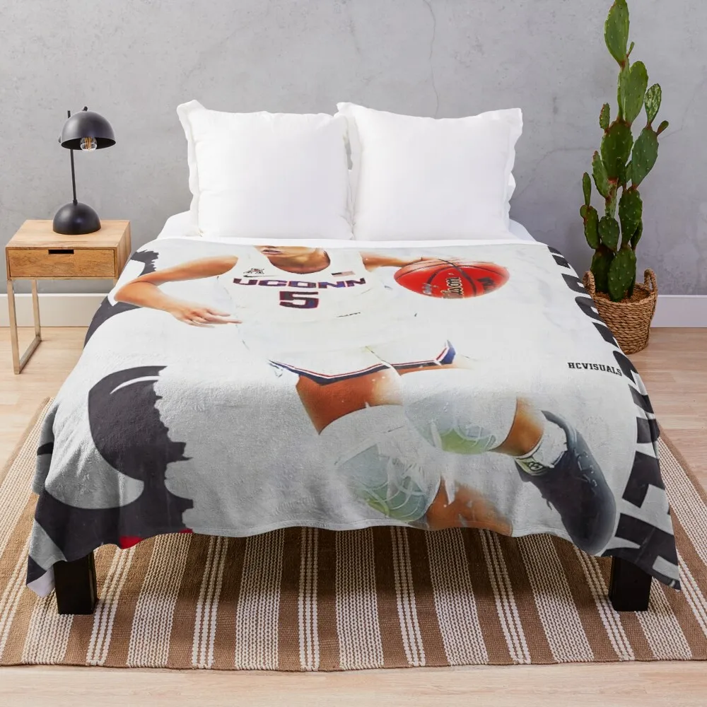 

Одеяло Paige Bueckers, Роскошное дизайнерское одеяло, одеяло из овечьей шерсти, вязаное винтажное Клетчатое одеяло