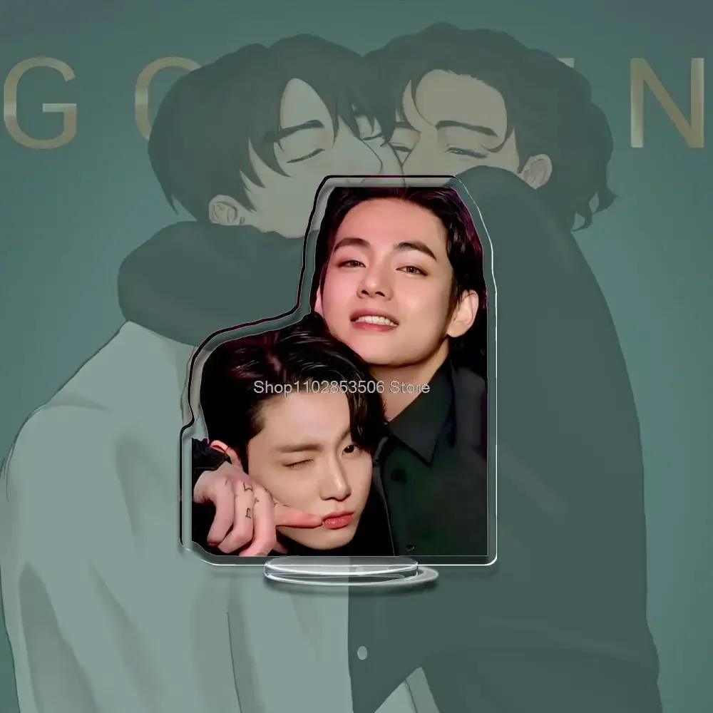 8 см акрил Kpop Vkooks Love Standee GOLDEN LAYOVER подставка для альбома VKOOKS Lightstick на заказ