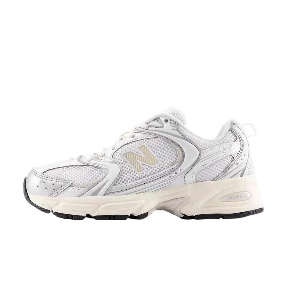 Фото Кроссовки New Balance NB530 унисекс с низким верхом – серебристые, с амортизирующей подошвой, универсальные и долговечные, комфортные U530ESB №1
