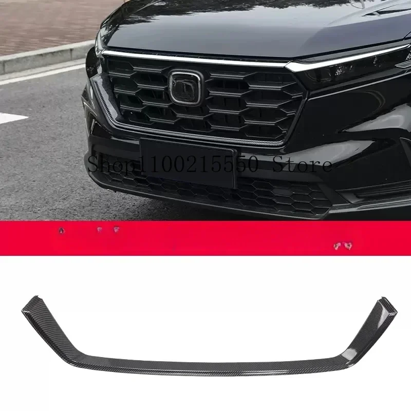 Для Honda CR-V CRV 2023 2024 углеродное волокно Передняя Центральная решетка Вокруг