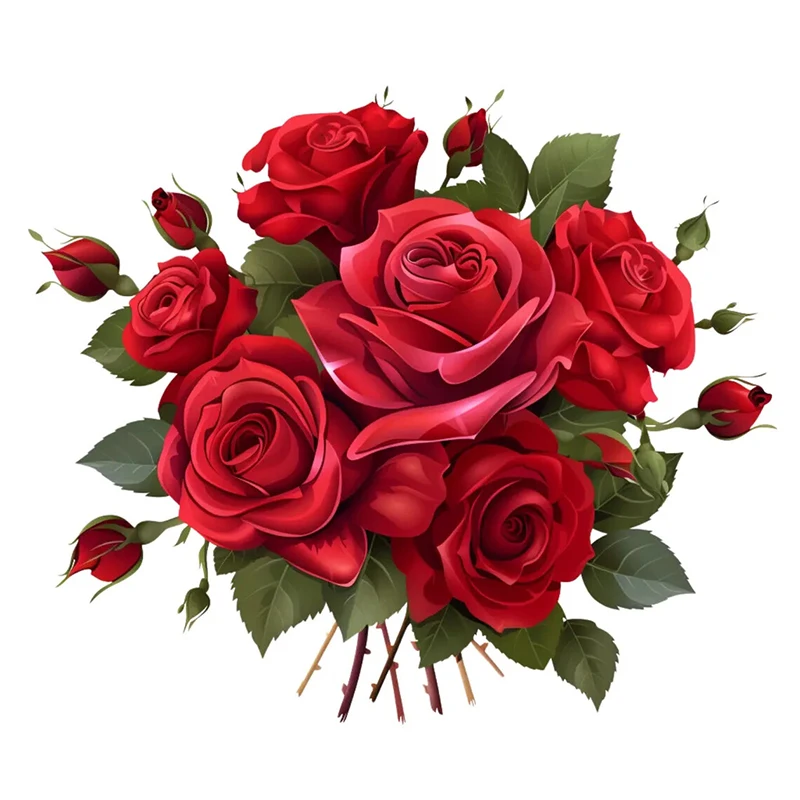 

Романтические наклейки с красными розами