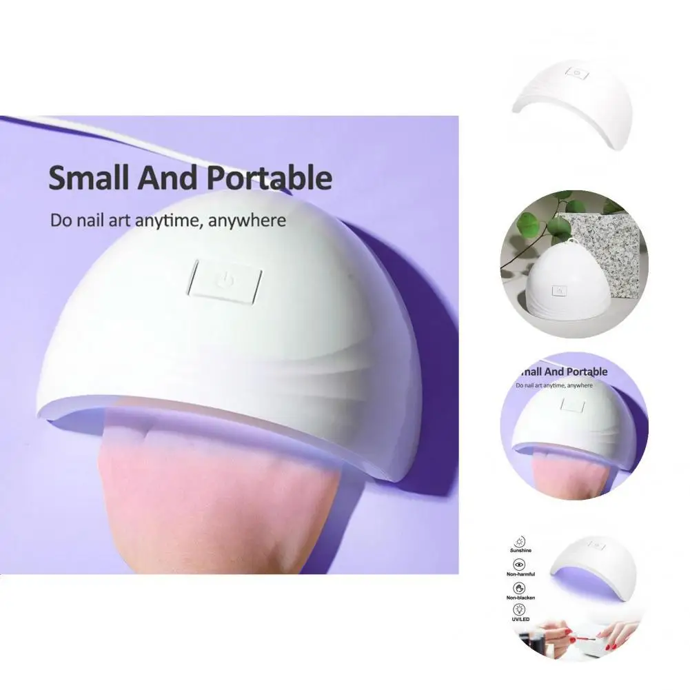 

White Versatile Quick Drying Fully Covering LED Nail Lamp ABS Nail Lamp Wide Application for Female