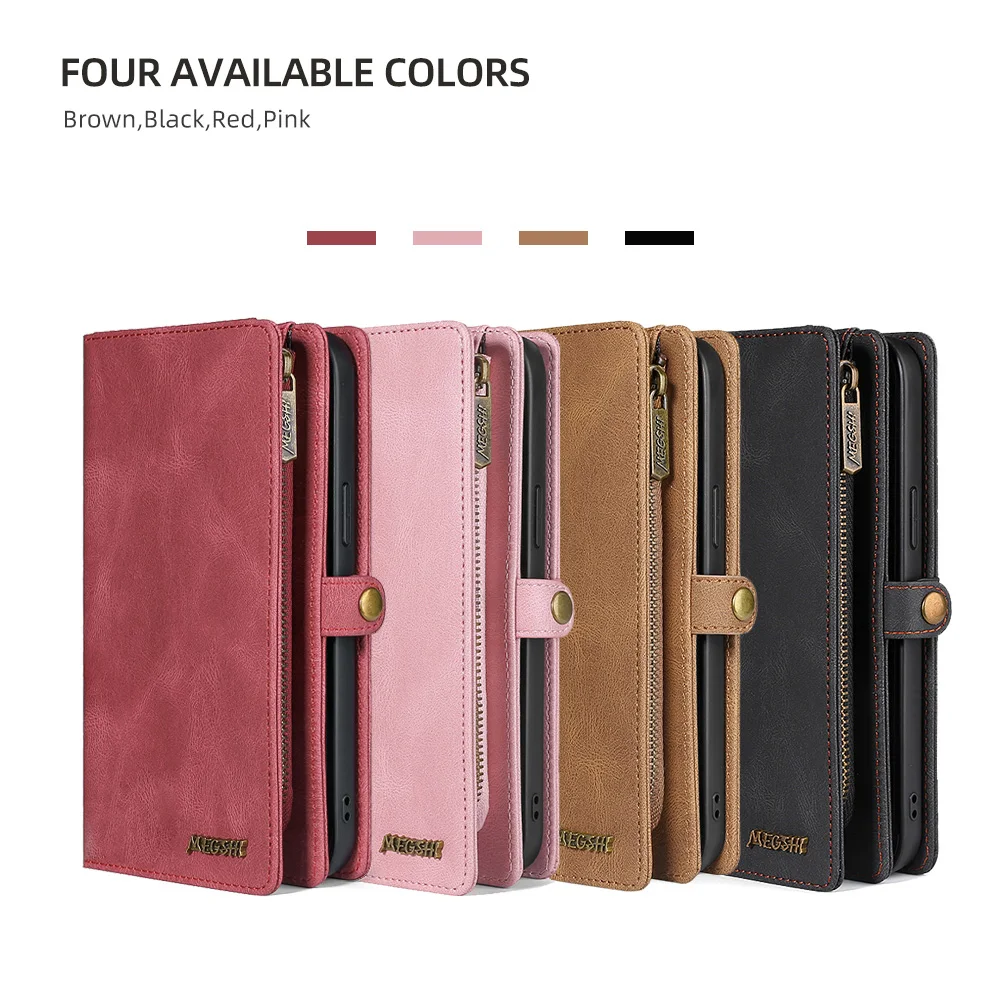 wallet shoulder bag phone case for xiaomi 9 10 10pro 11 12 12pro 5g redmi 8 9 10 note8 note9 note10 note11 poco m3 m4 x3 pro nfc free global shipping