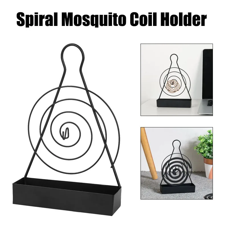 

Spiral Mosquito Coil Holder Iron Mosquito Coil Frame Insect Repellent Incense Rack Home Decorative Holder
