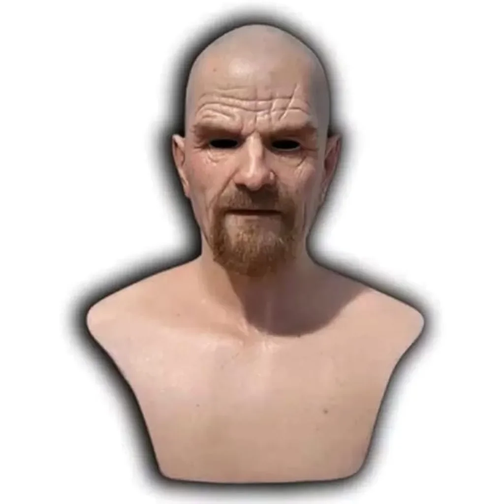 Demasko Хэллоуин Реалистичная маска со складками на всю голову для стариков