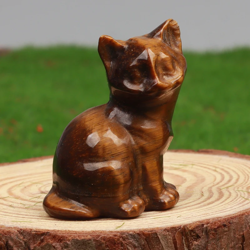 

Хрустальная статуэтка кота из аметиста